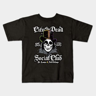 New Orleans Voodoo Doctor Goth Skull Kids T-Shirt